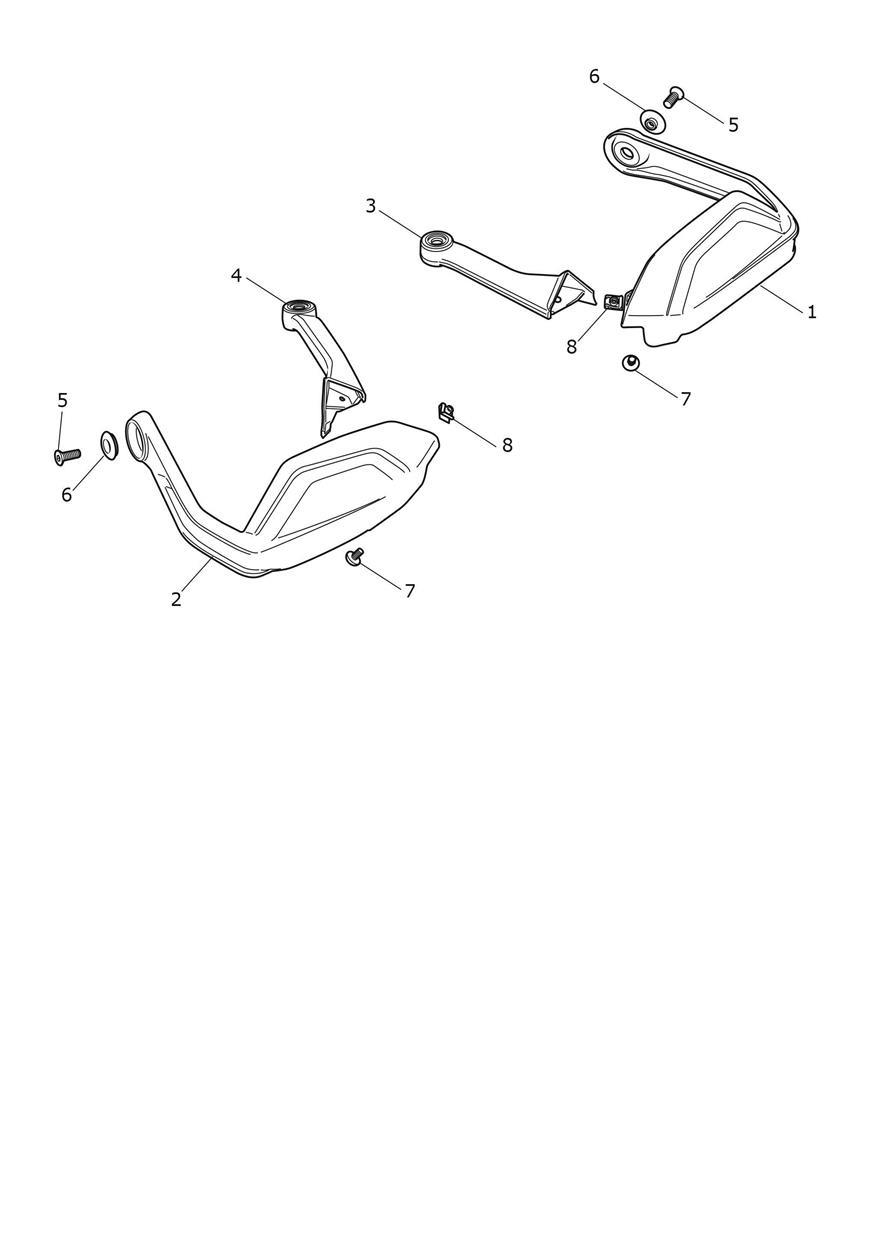 Handguards exploded diagram