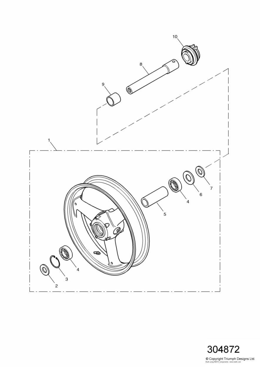 Front Wheel exploded diagram