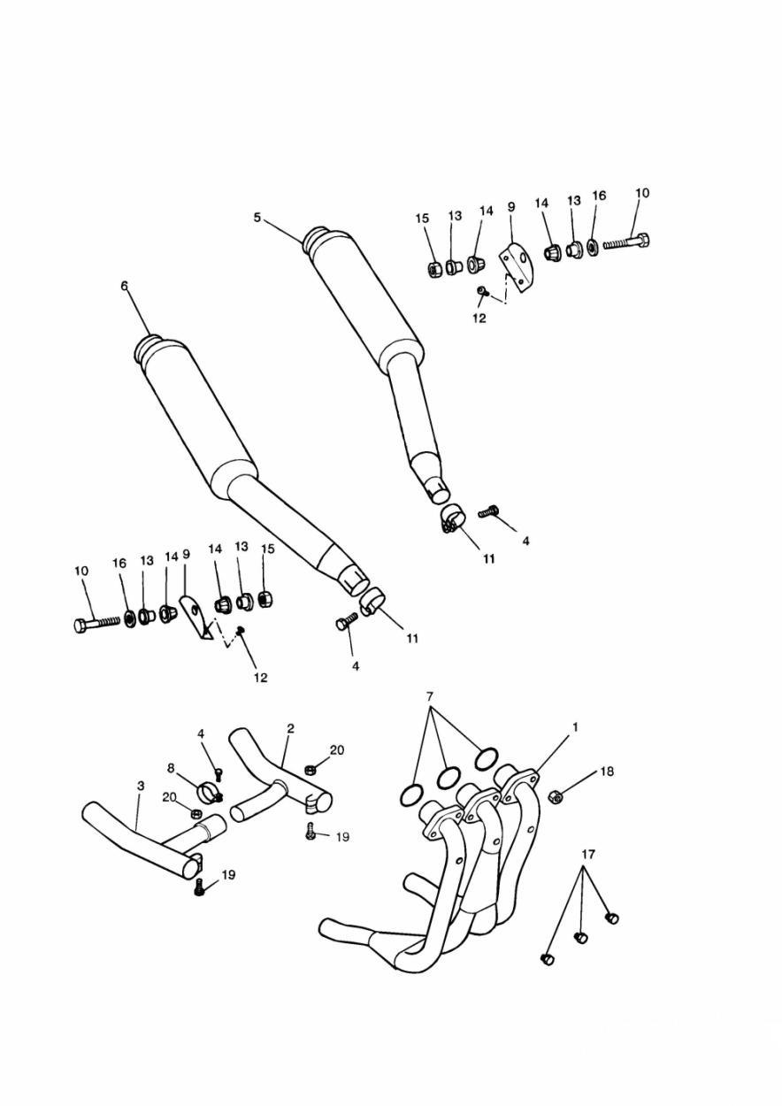 Exhaust System exploded diagram