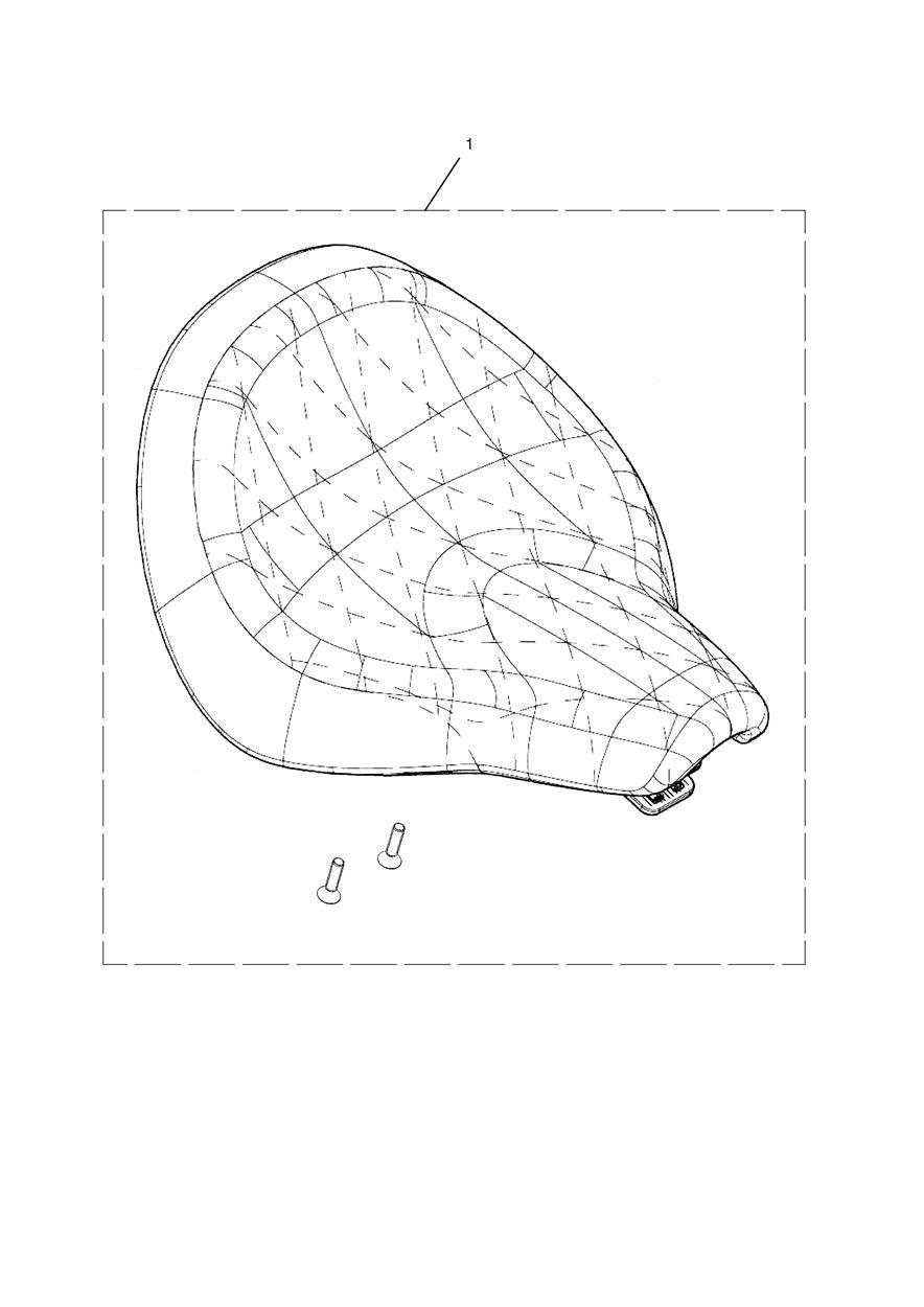 Seat, Rider, Quilted, Brown exploded diagram