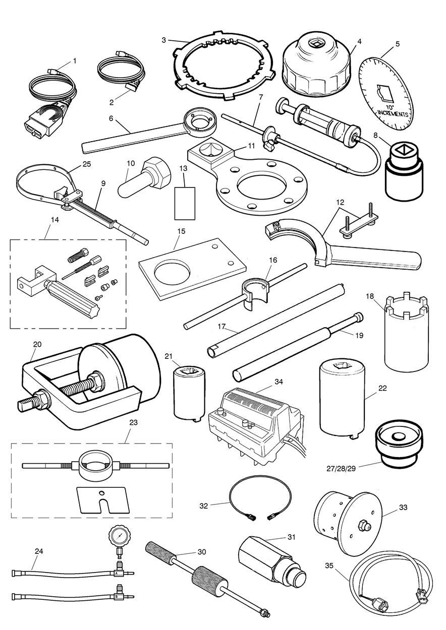 Service Tools exploded diagram