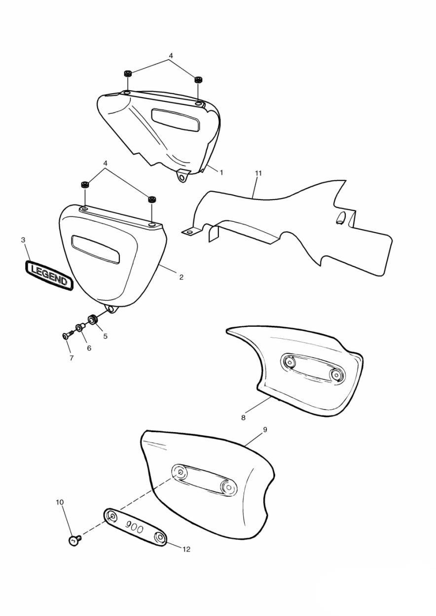 Bodywork exploded diagram