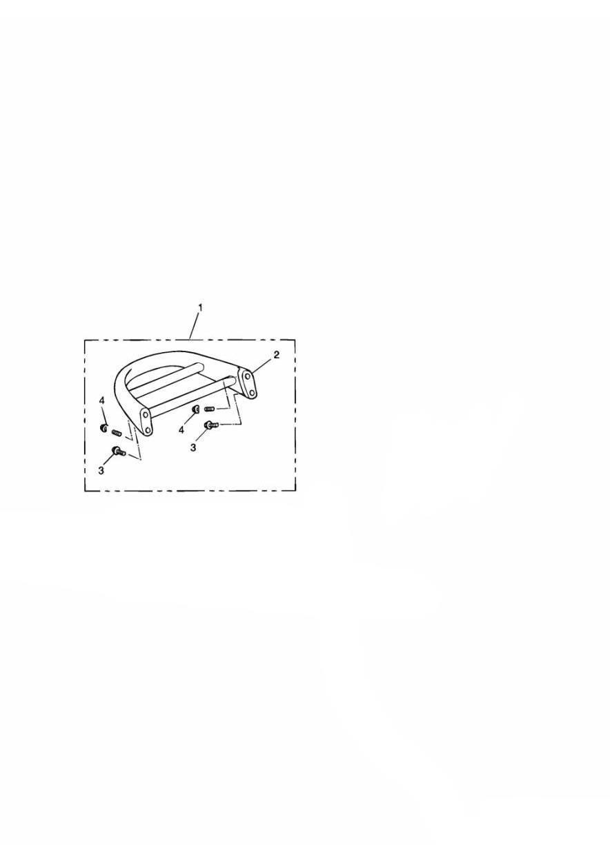Passenger Backrest Luggage Rack Only (Cast) exploded diagram