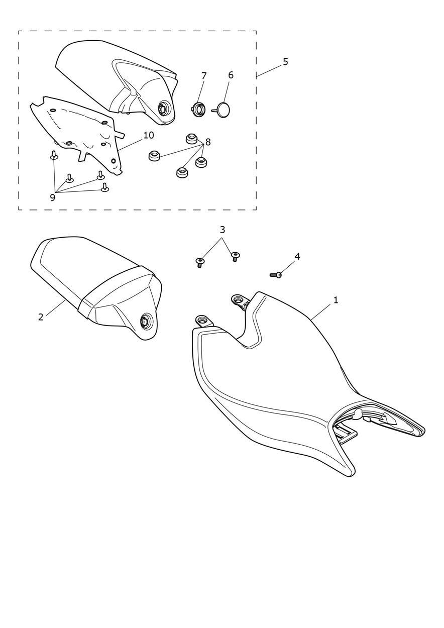 Seat exploded diagram