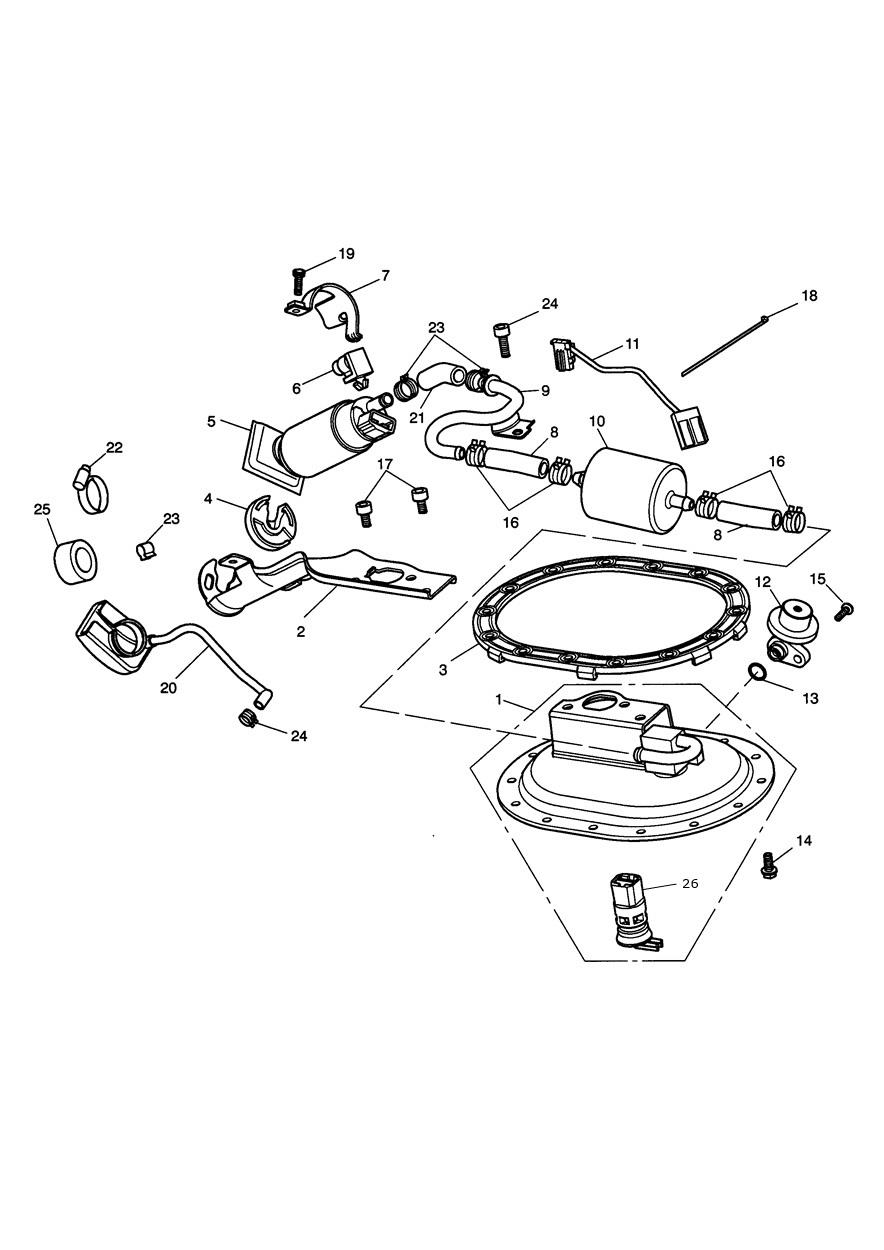 Fuel Pump & Fittings exploded diagram