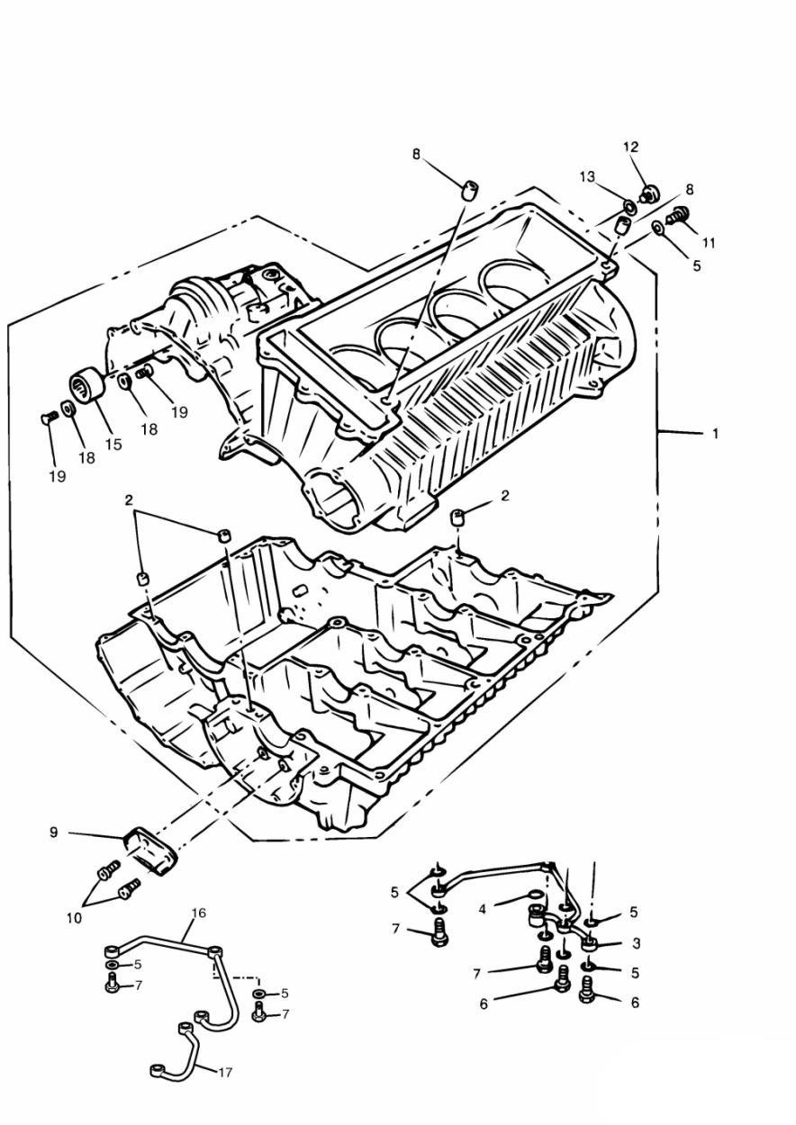 Crankcase exploded diagram