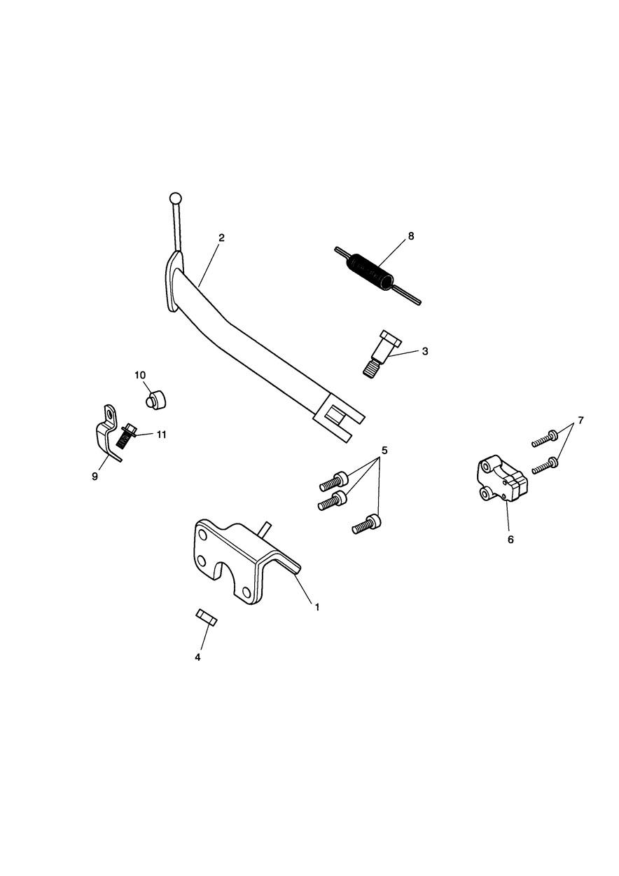 Sidestand - Rocket III Classic (incl. Special Edition) exploded diagram