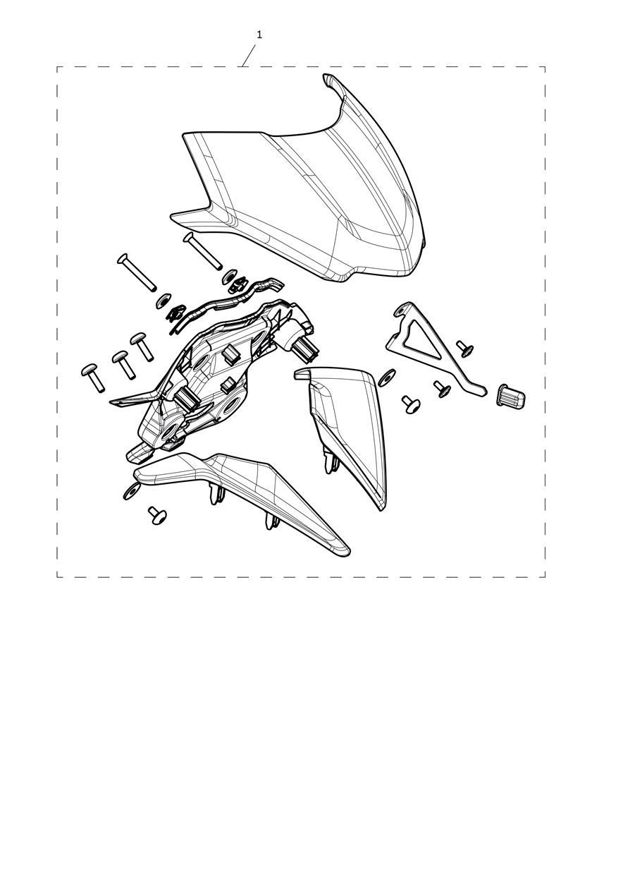Flyscreen Kit exploded diagram