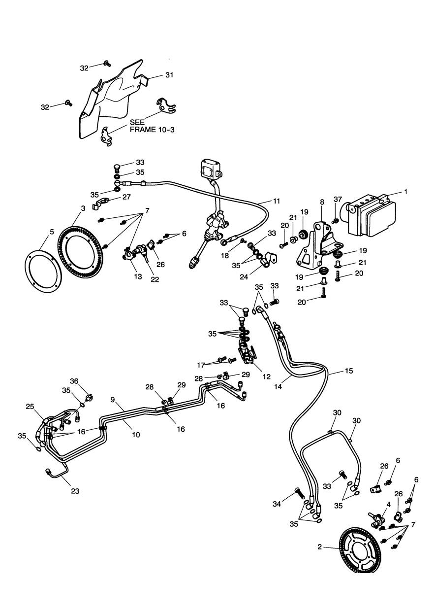 ABS Components exploded diagram