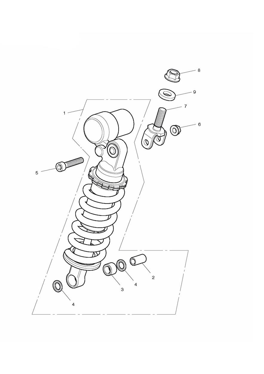 Rear Suspension Unit exploded diagram
