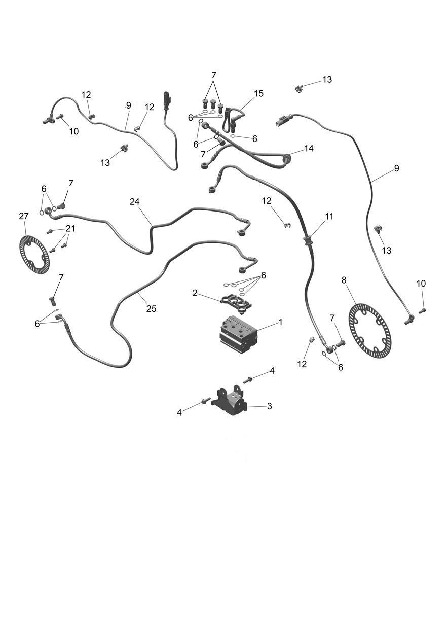 ABS System exploded diagram