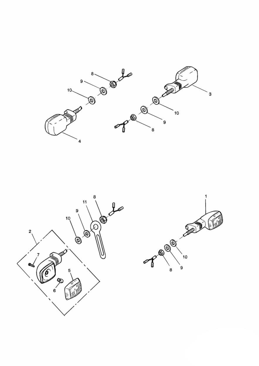 Indicators exploded diagram