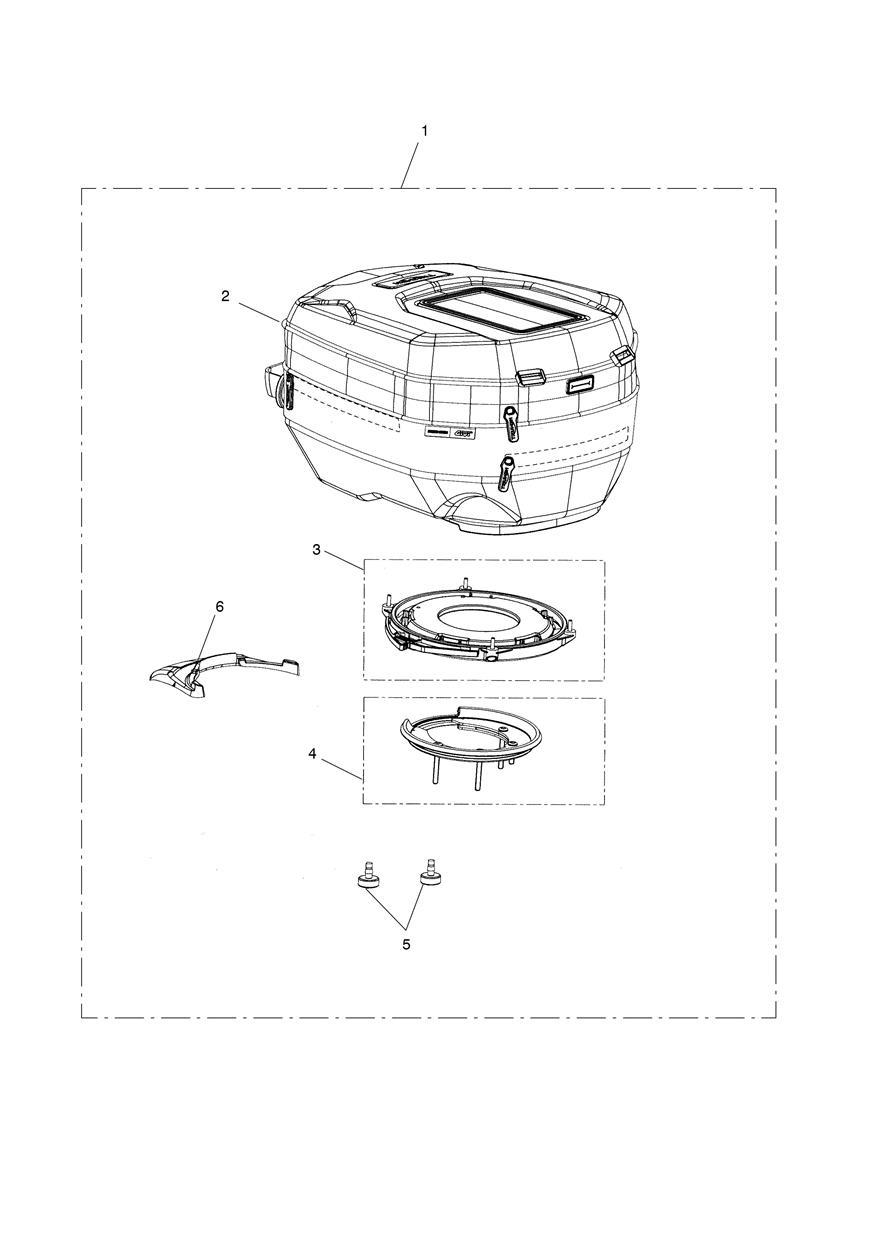 Tank Bag Kit, Q/R, 15-18L exploded diagram