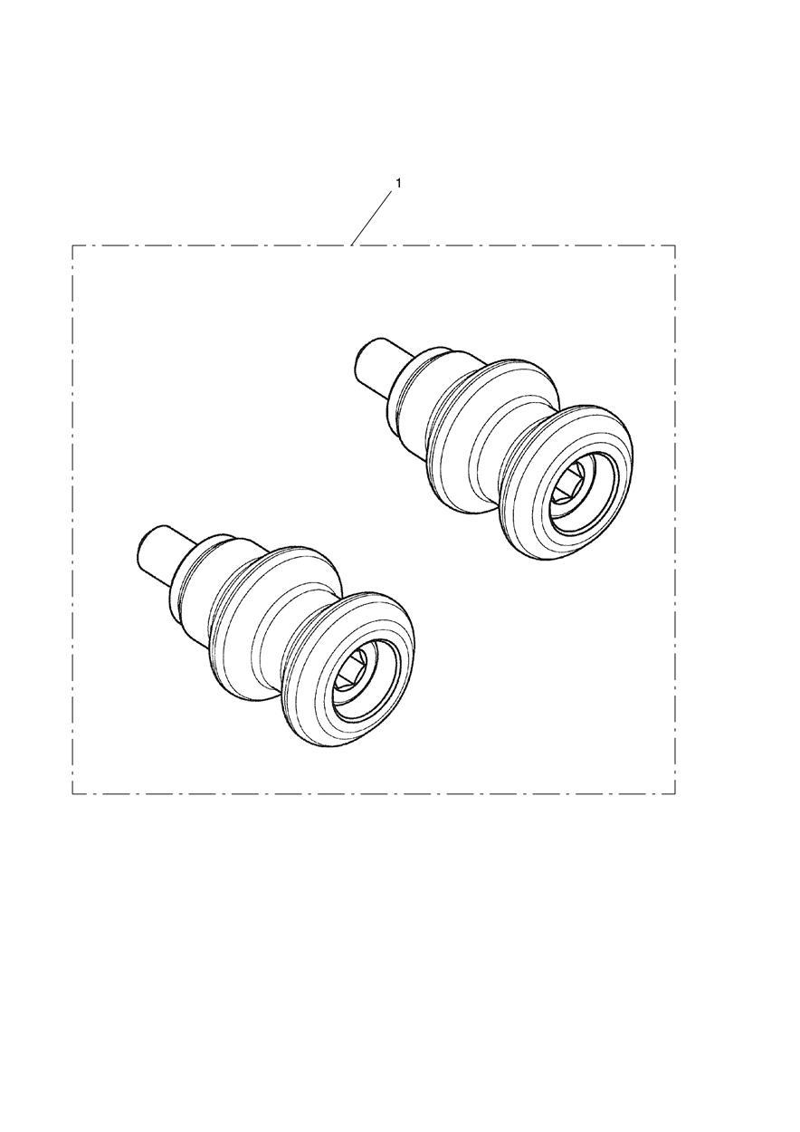 Paddock Stand Bobbin Kit, Black exploded diagram
