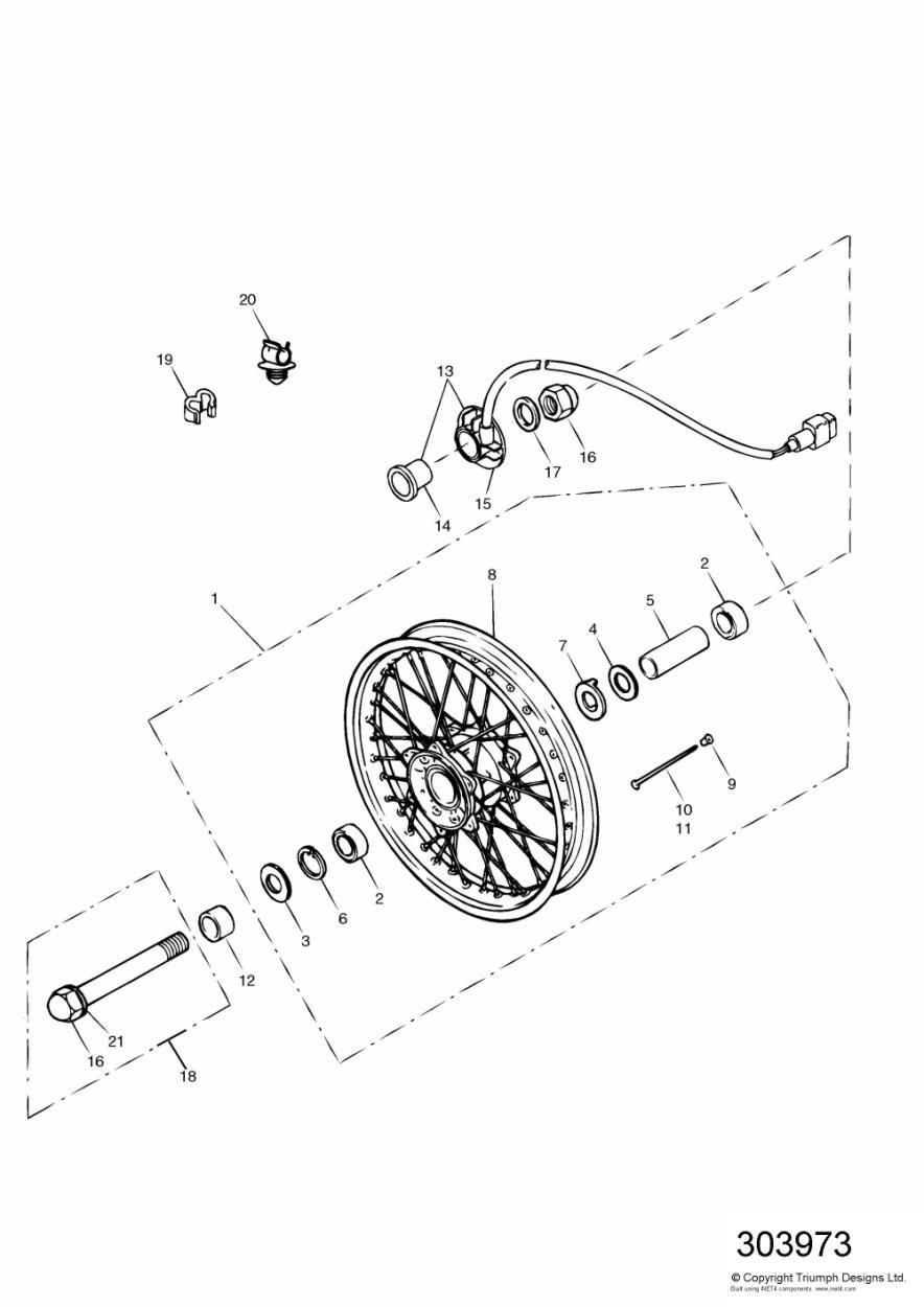 Front Wheel exploded diagram