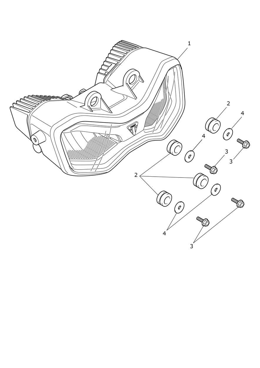 Headlight exploded diagram