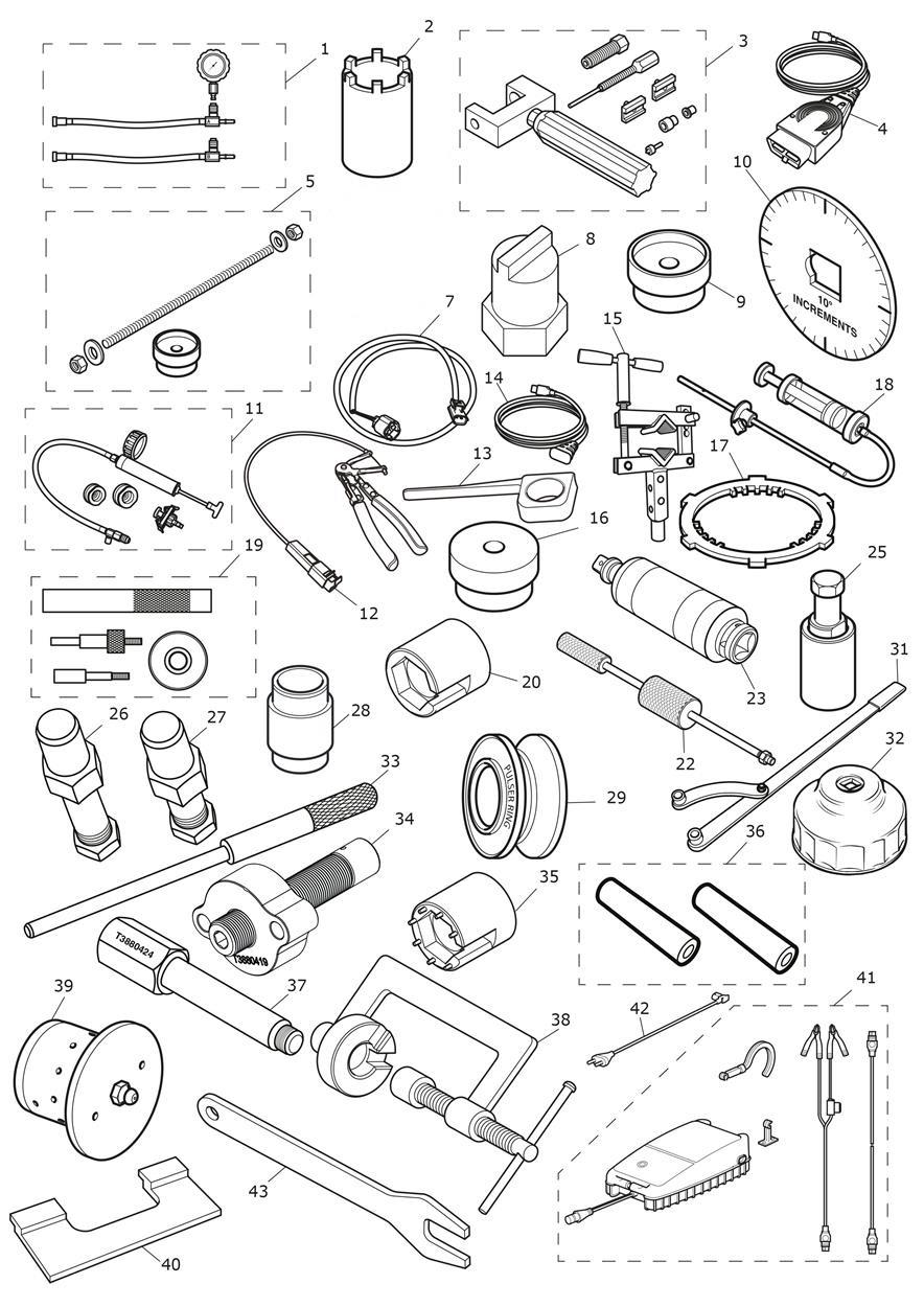Service Tools exploded diagram