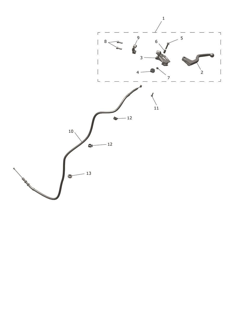 Clutch Controls exploded diagram