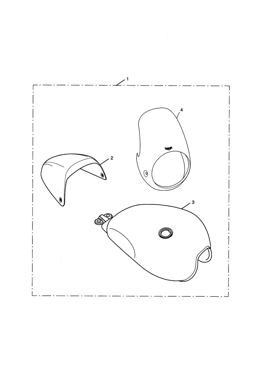 Custom Paint Kit with Flyscreen exploded diagram