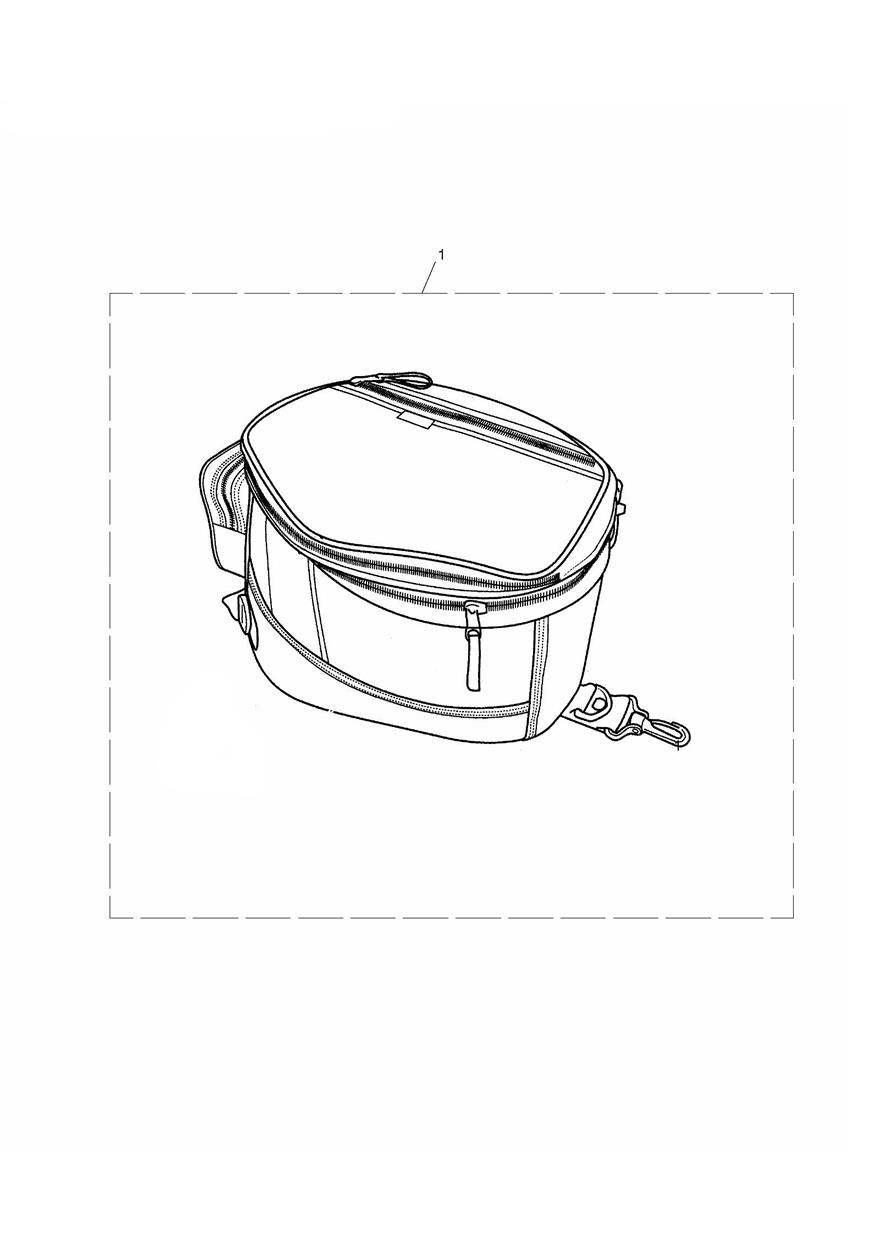 Magnetic Tank Bag, 20-30 L exploded diagram