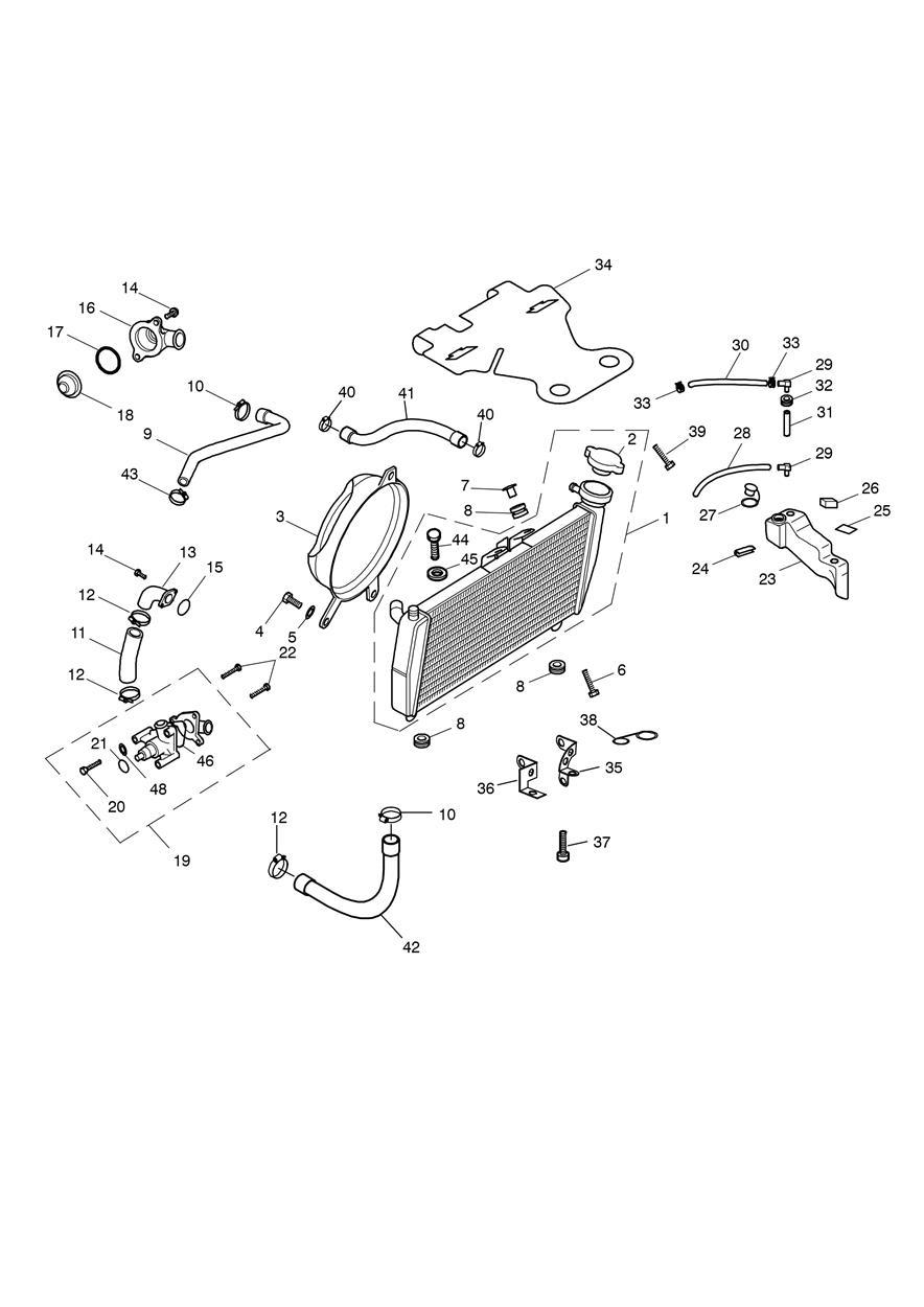 Cooling System exploded diagram