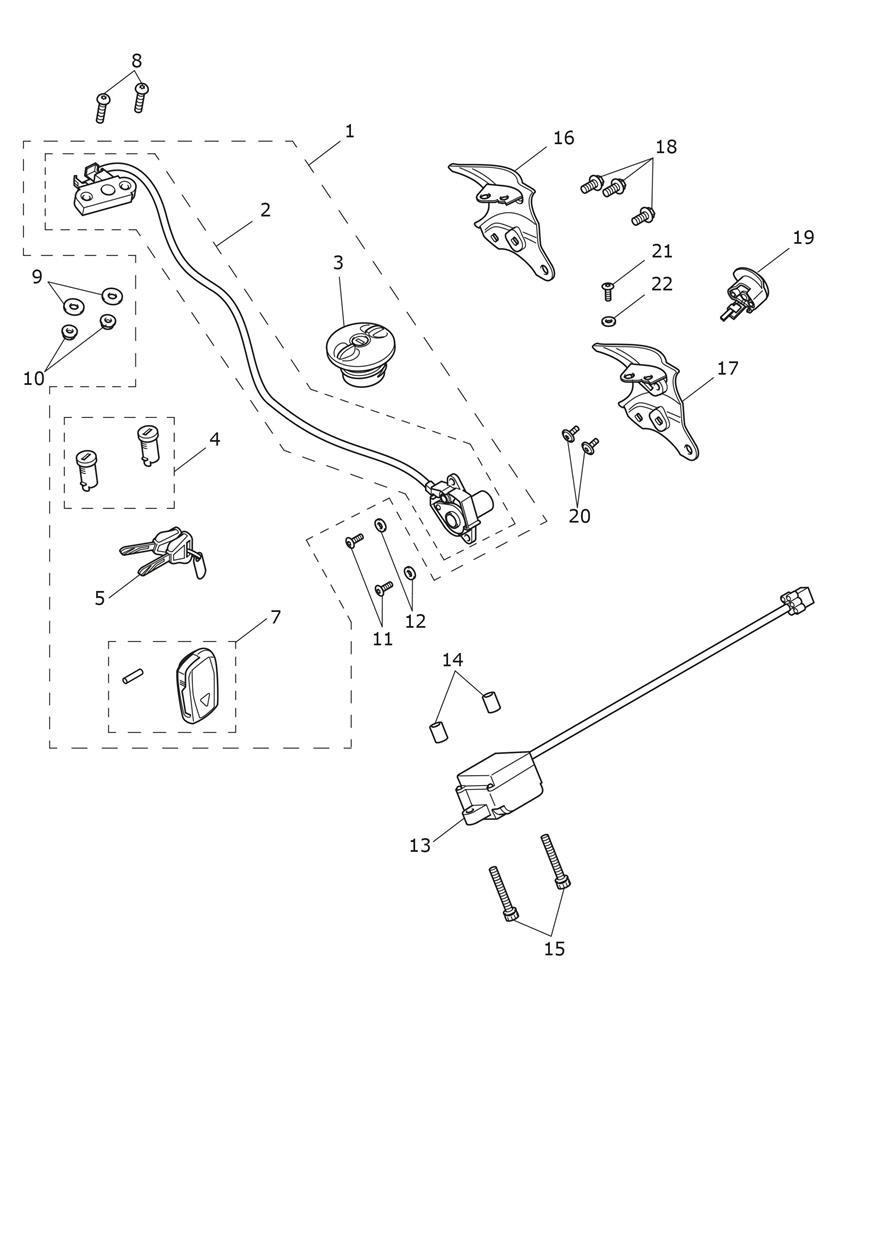 Lockset exploded diagram