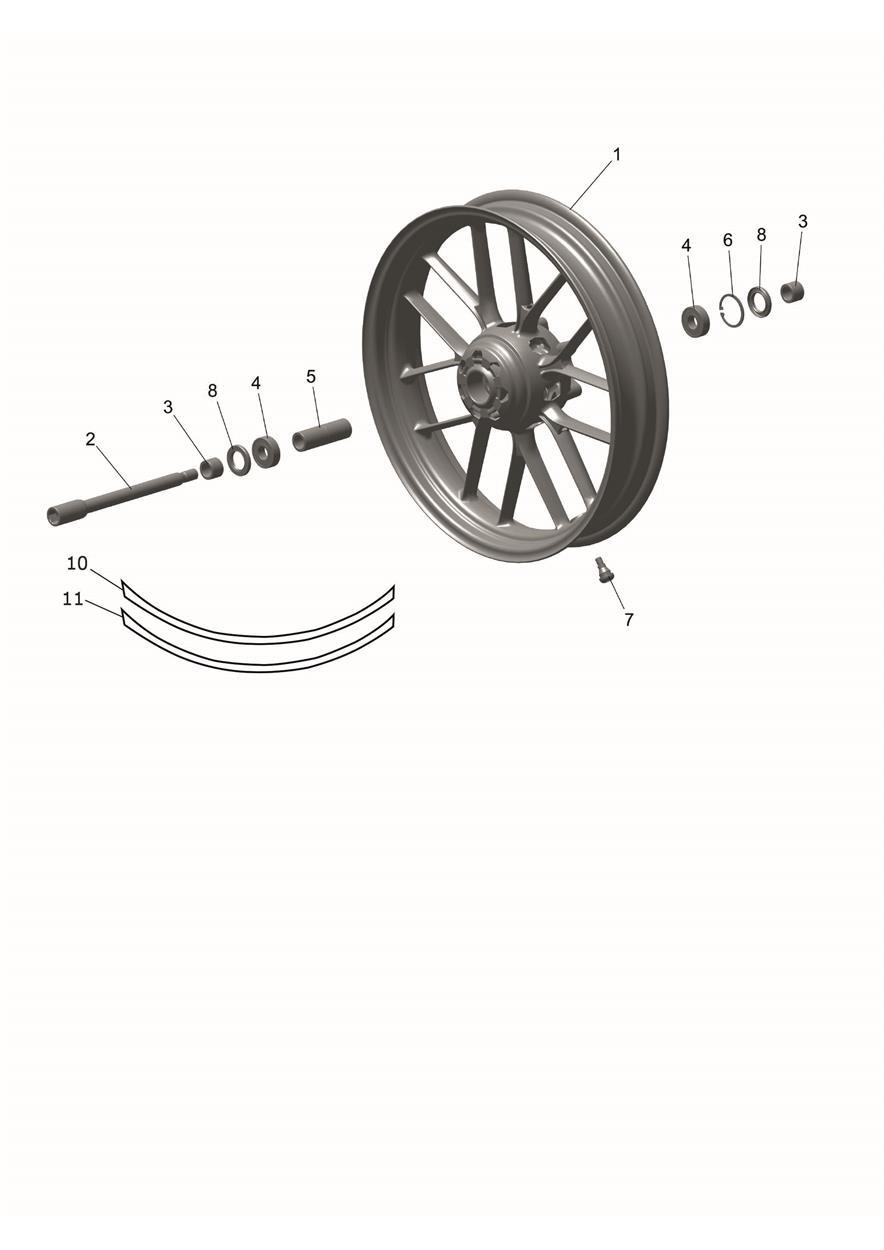 Front Wheel exploded diagram