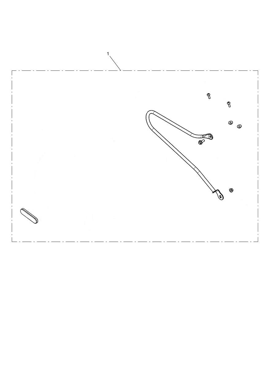 Pannier Rail Kit, LHS exploded diagram