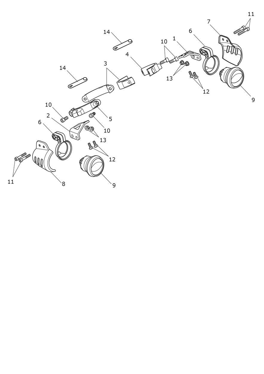 Fog Lights - CN Only exploded diagram