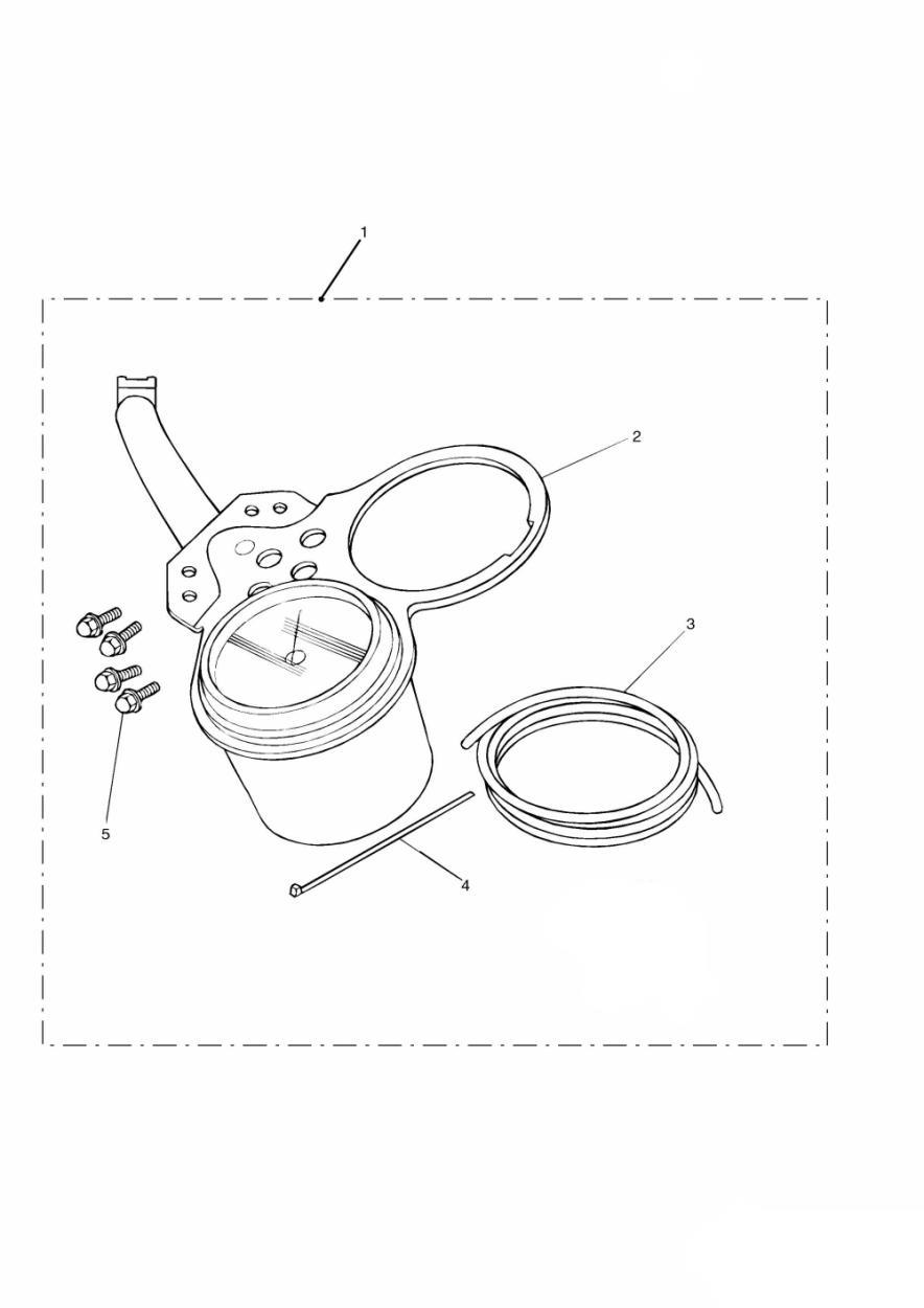 Tachometer Kit exploded diagram