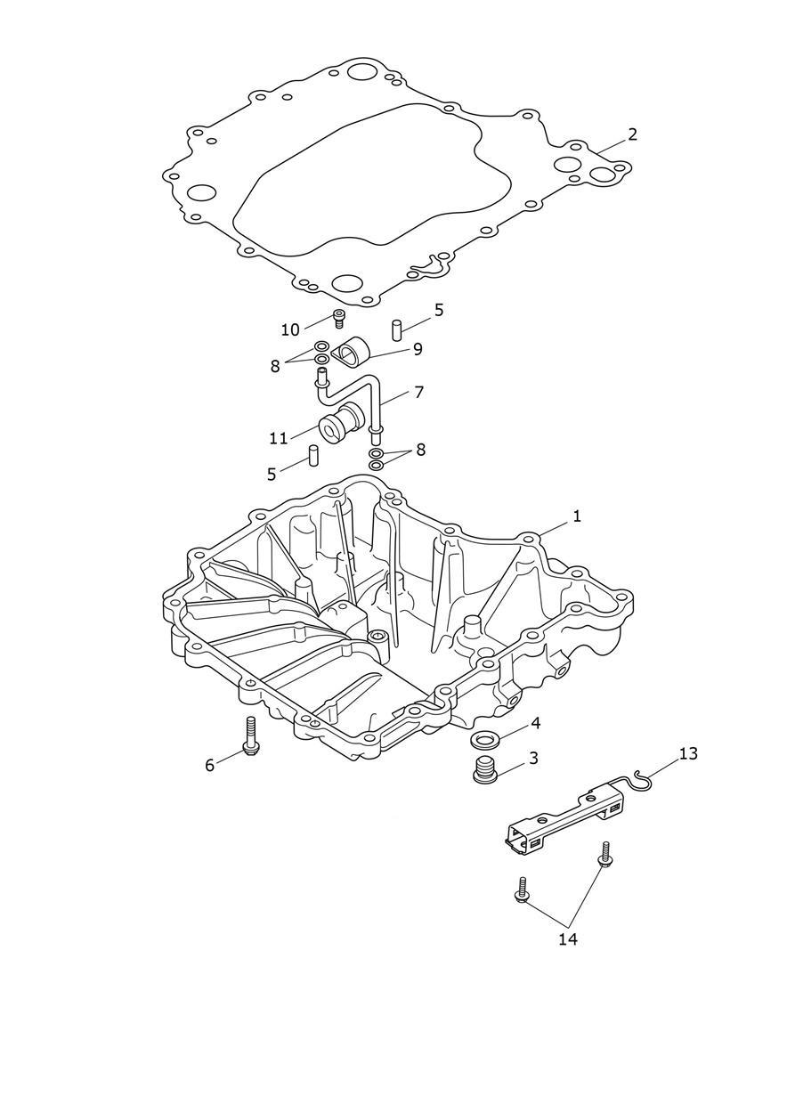 Sump exploded diagram