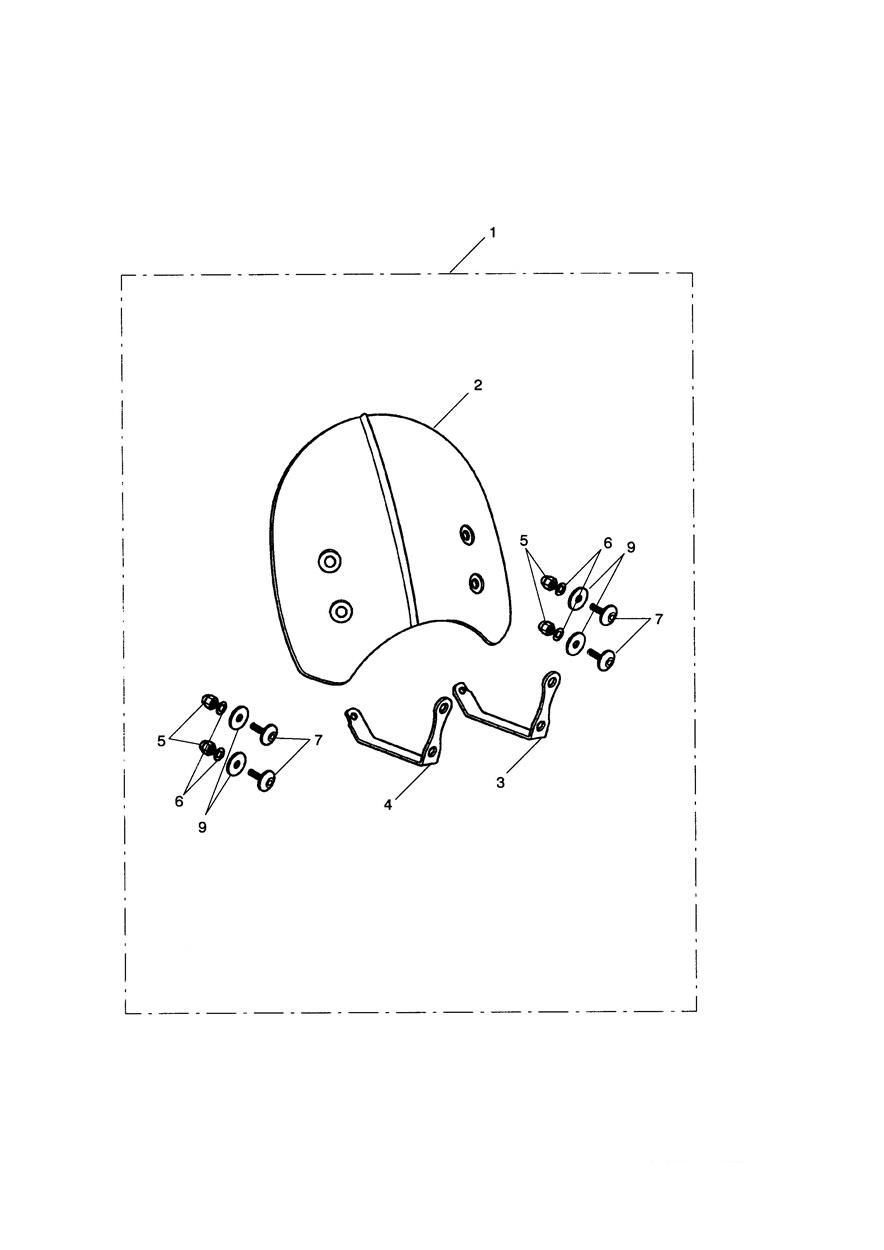 Flyscreen Kit, Solid (Colour) exploded diagram