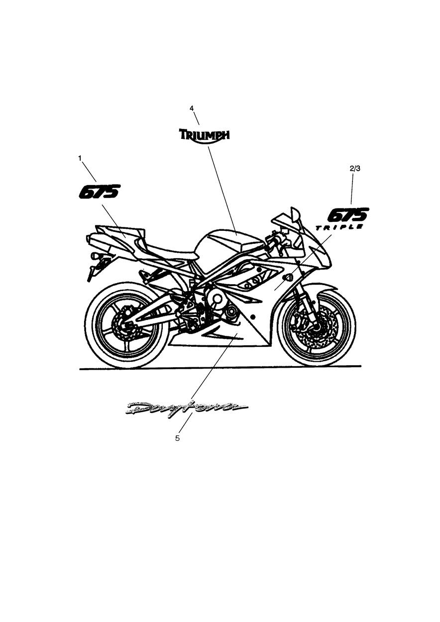 Bodywork Decals exploded diagram