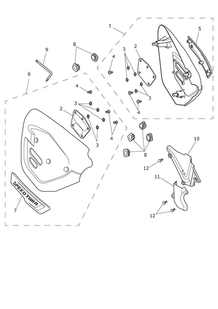 Side Panels exploded diagram