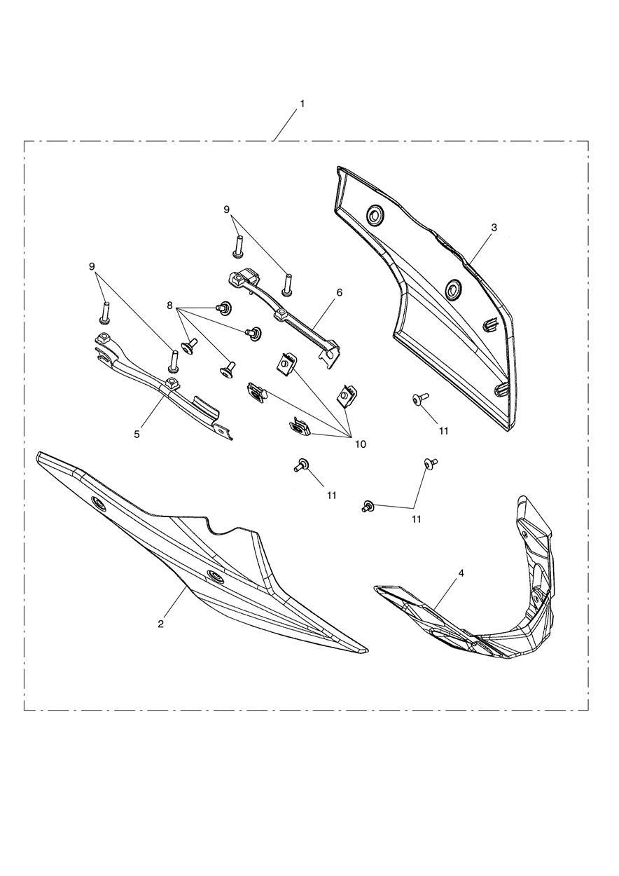 Bellypan Kit exploded diagram