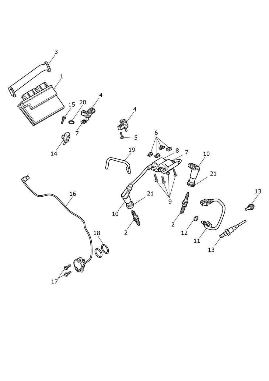 Engine Management System exploded diagram