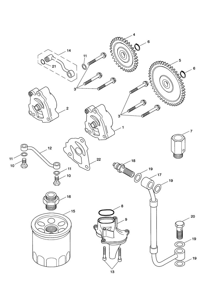 Lubrication System exploded diagram