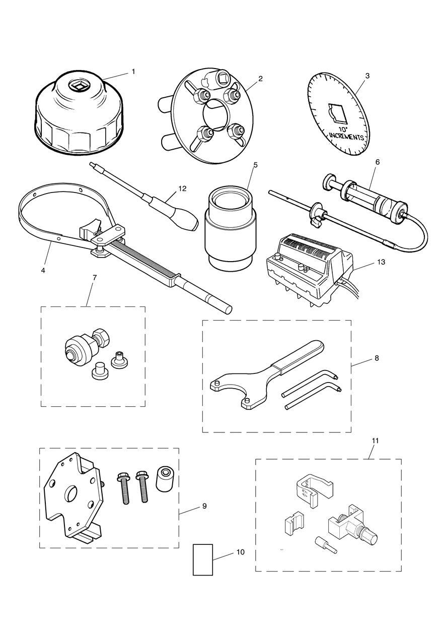 Service Tools exploded diagram