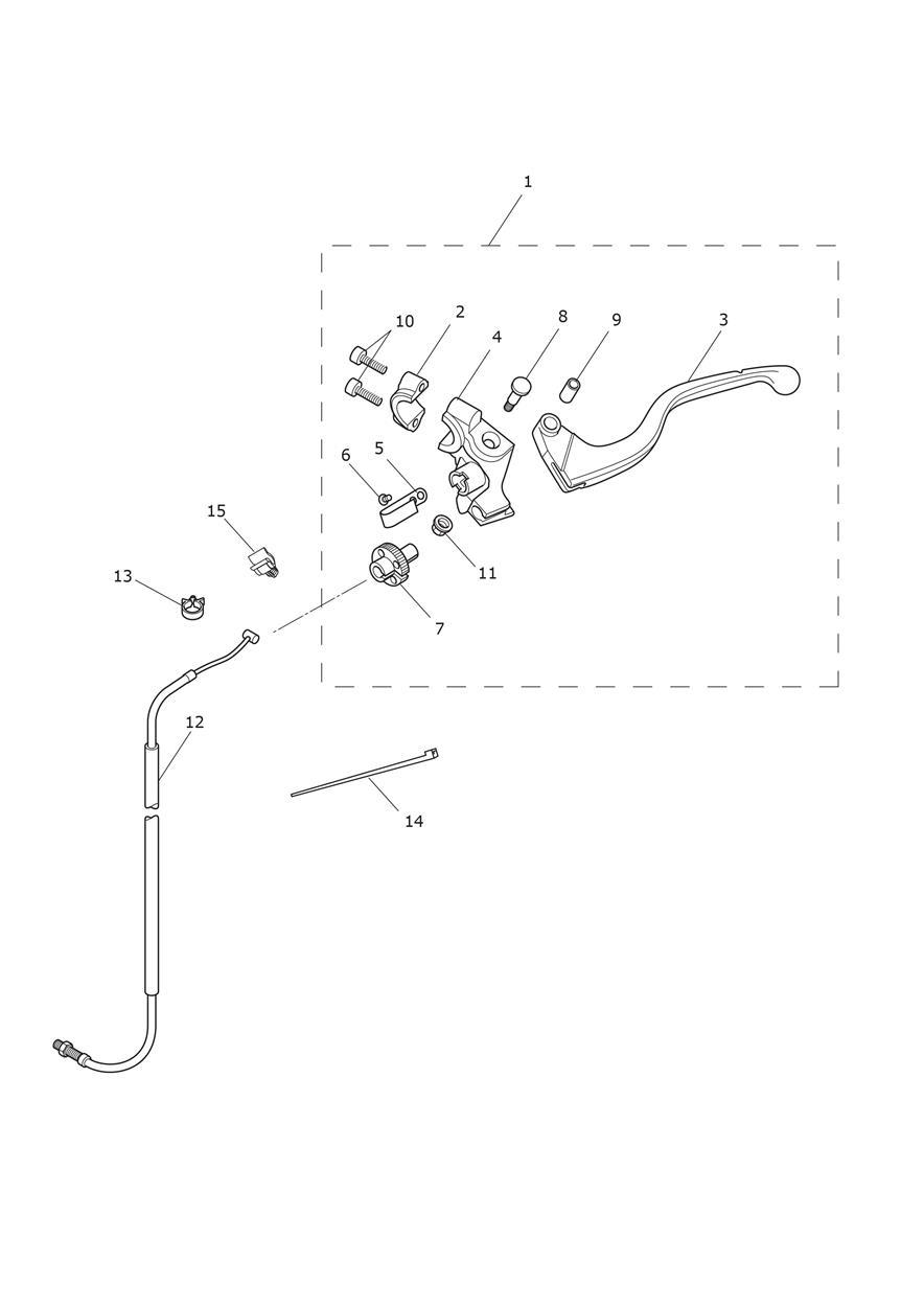 Clutch Controls exploded diagram