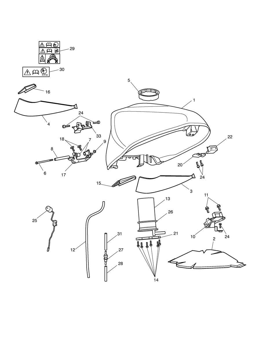 Fuel Tank & Fittings exploded diagram