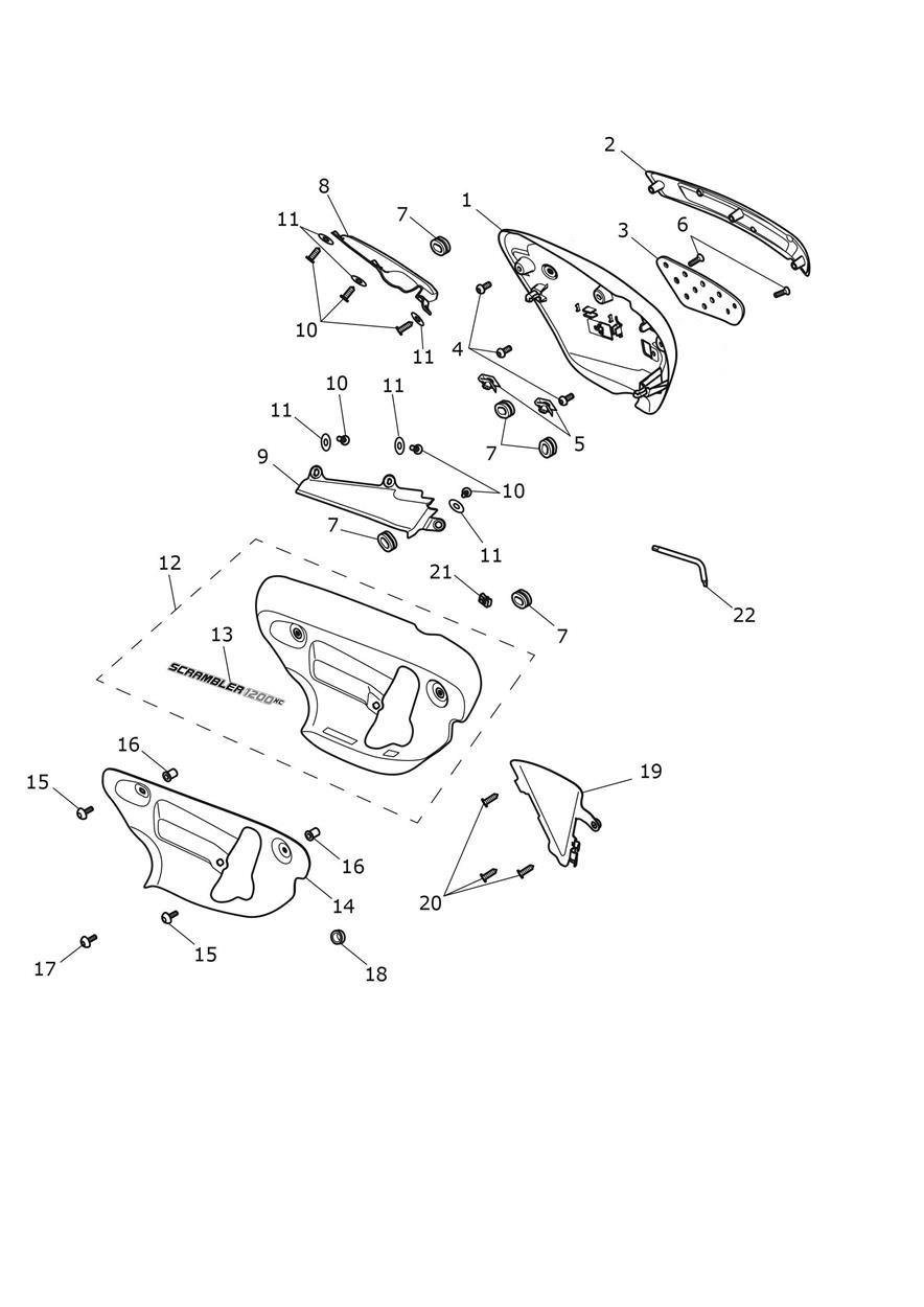 Side Panels exploded diagram