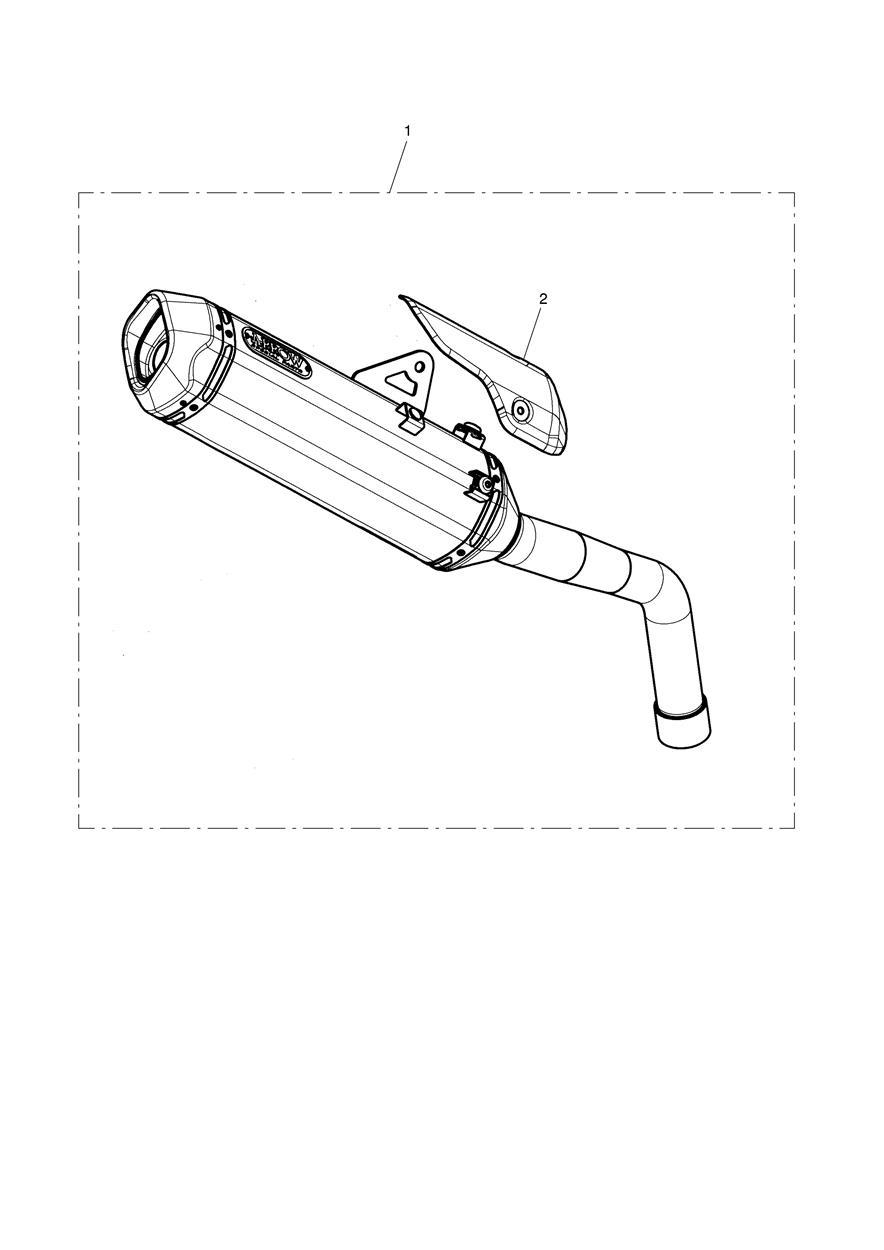 Arrow, Slip-On, Silencer, US exploded diagram