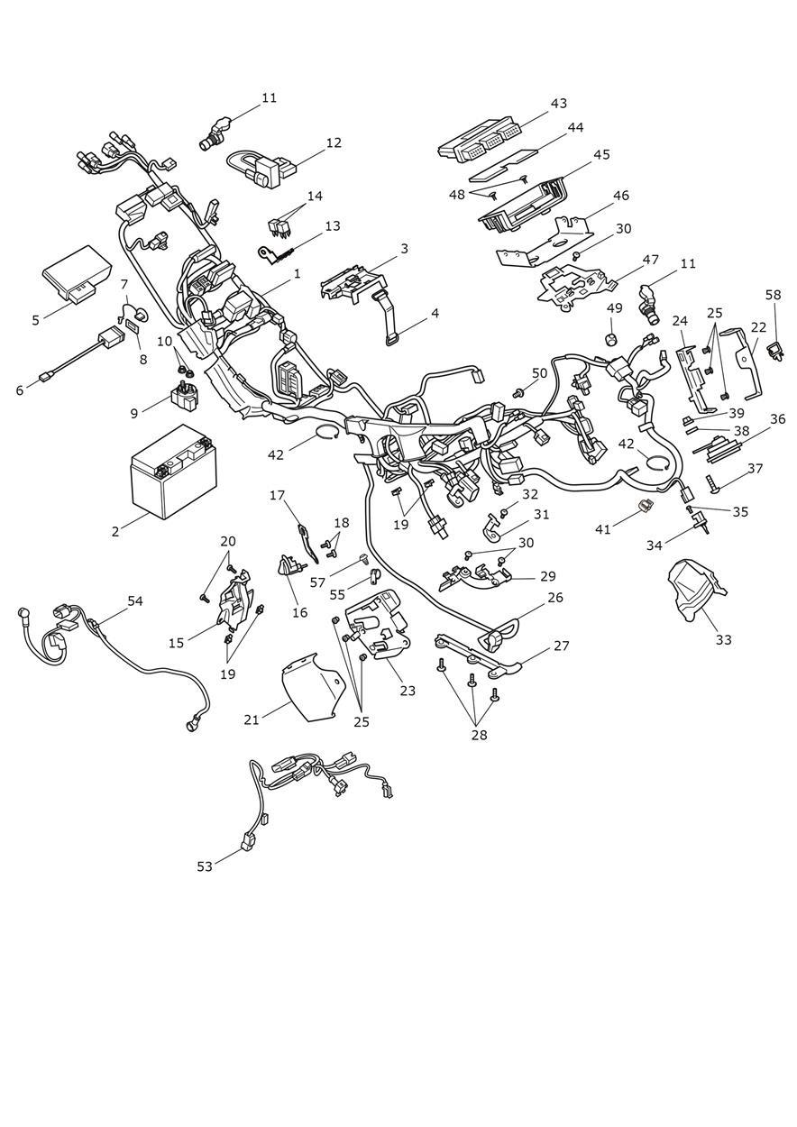 Electrical Section exploded diagram