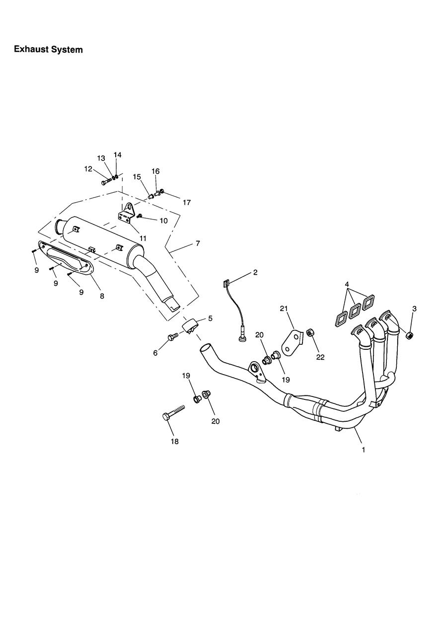 Exhaust System exploded diagram