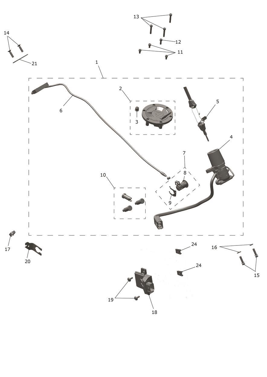 Lockset exploded diagram