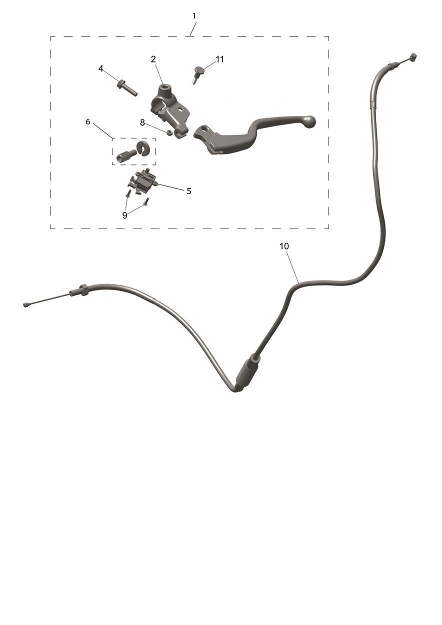 Clutch Controls exploded diagram