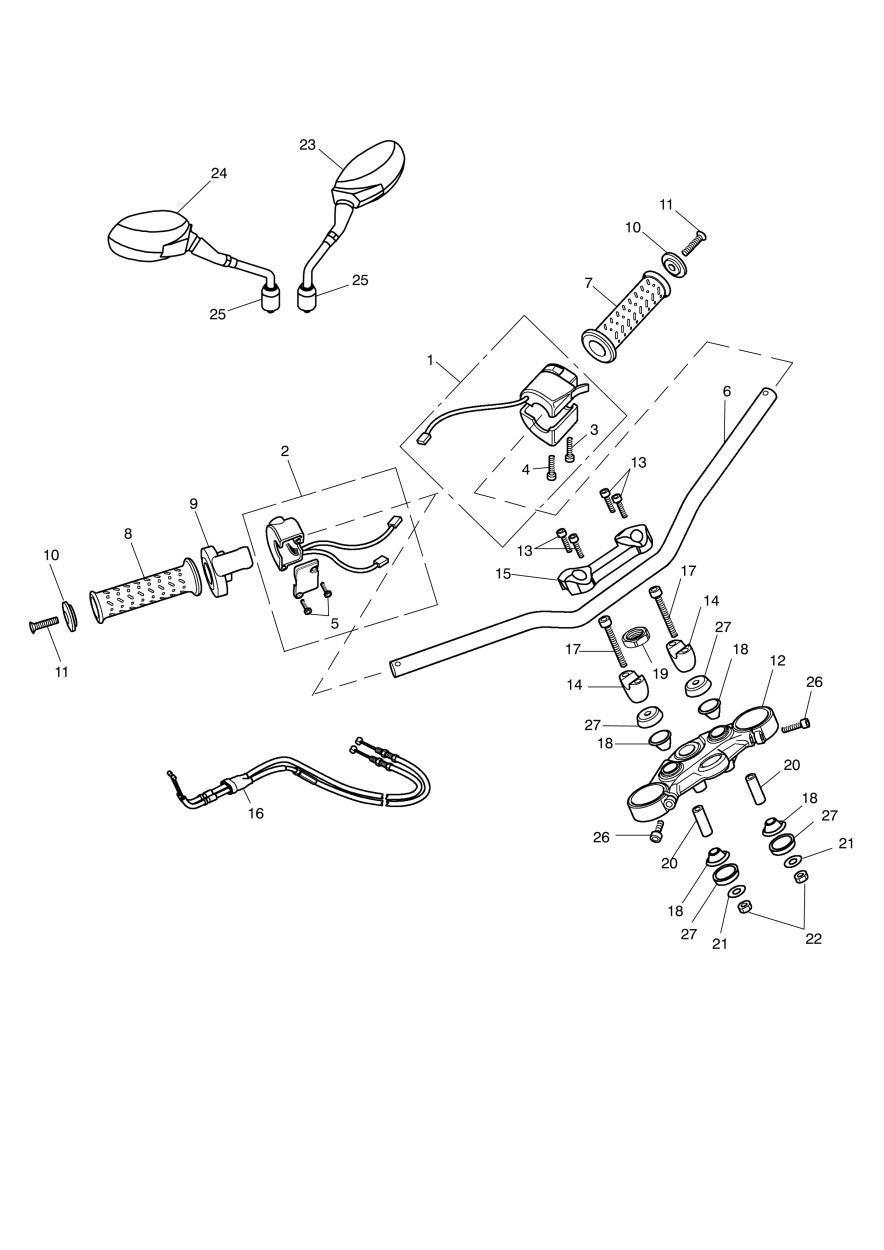 Handlebars & Switches exploded diagram