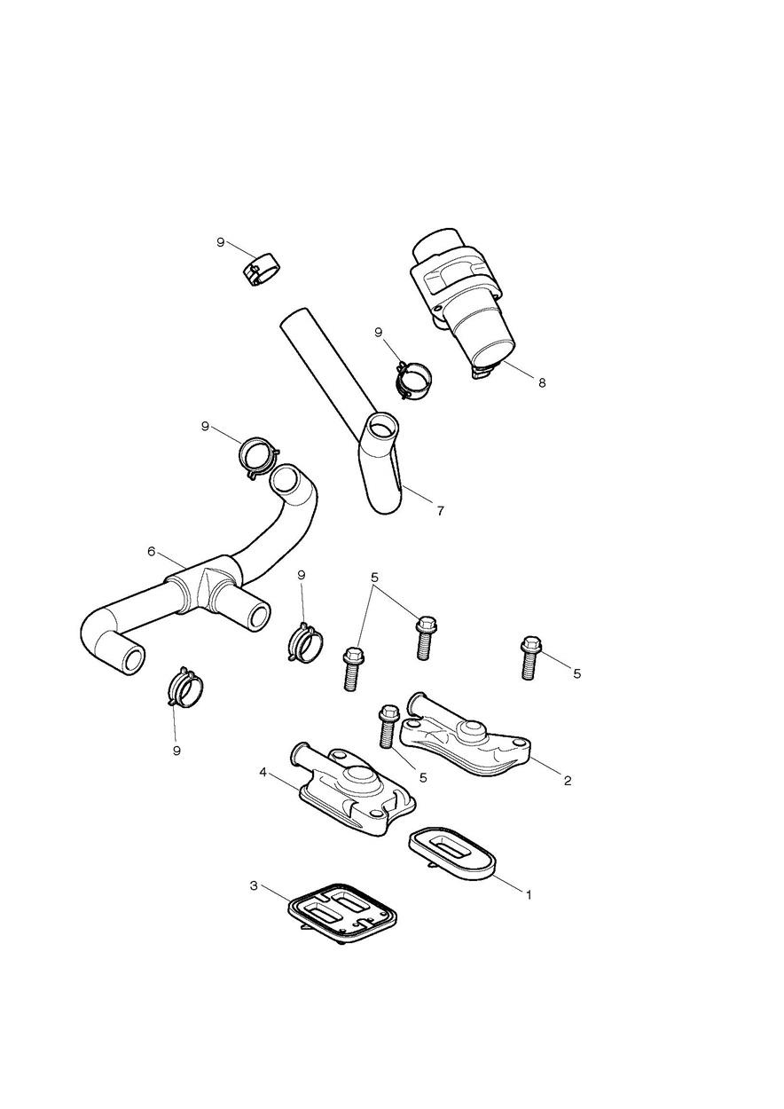 Emissions Control exploded diagram
