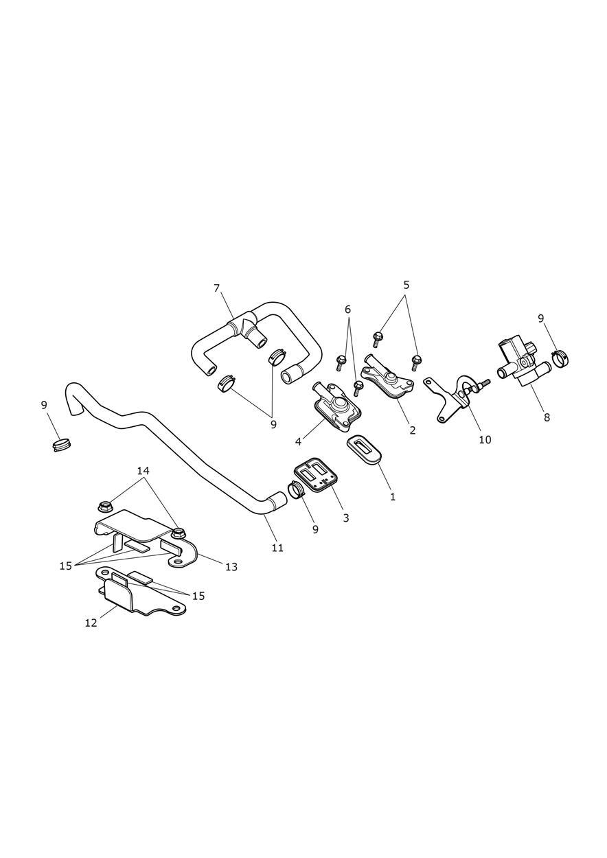 Emissions Control exploded diagram