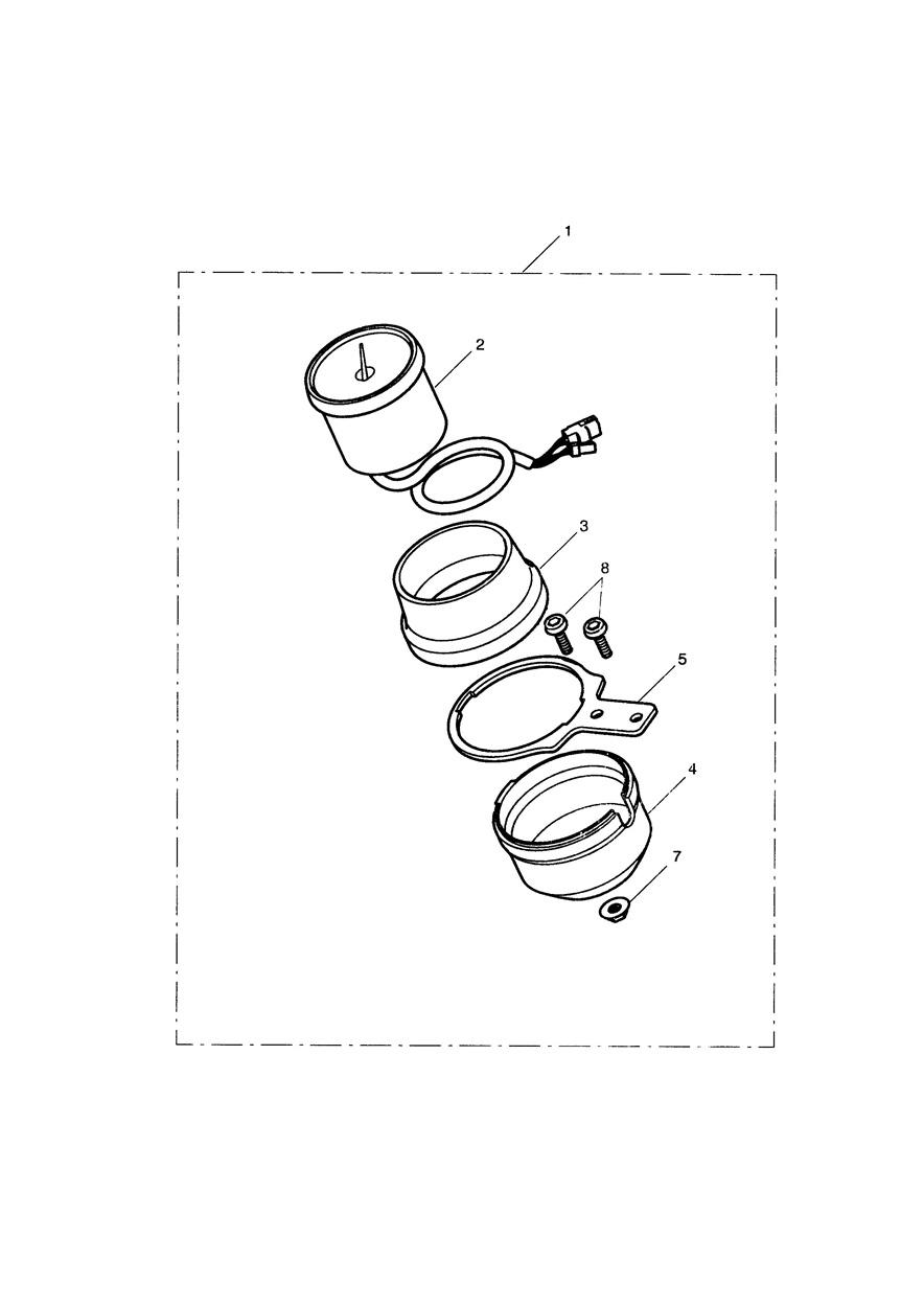 Tacho Kit exploded diagram